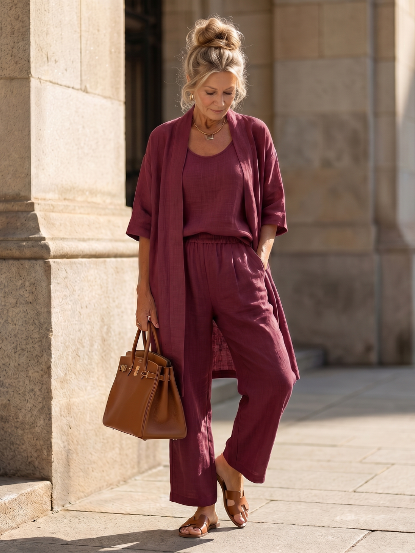 Yael | Elegant Three-Piece Relaxed Ensemble
