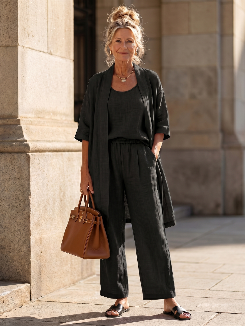 Yael | Elegant Three-Piece Relaxed Ensemble