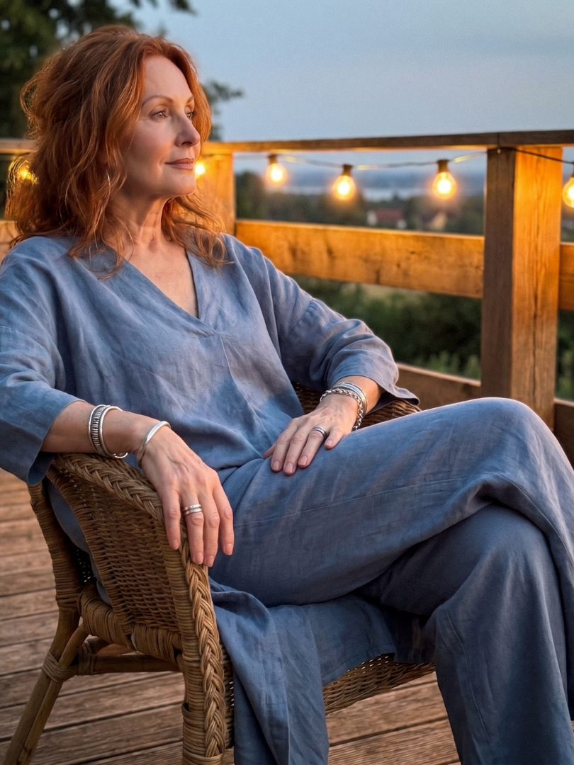 Onyx | Elegant Tunic and Wide Leg Pant Ensemble