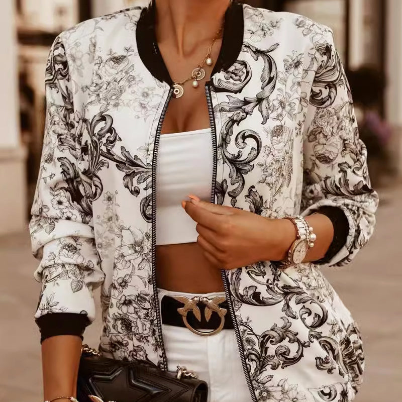 Elise Leroy Lightweight Floral Jacket