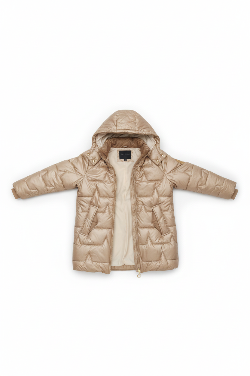 Vélin™ | Frosina Long Puffer Jacket with Hood