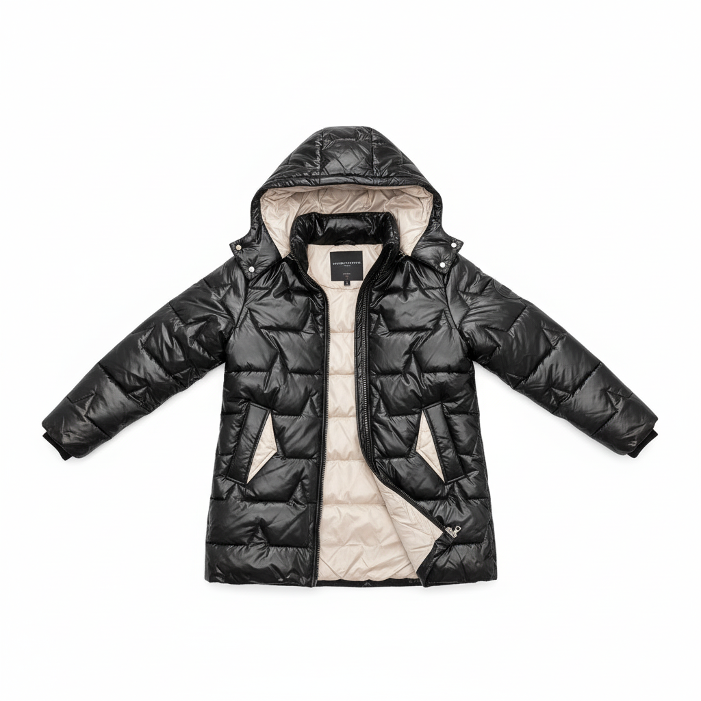 Vélin™ | Frosina Long Puffer Jacket with Hood