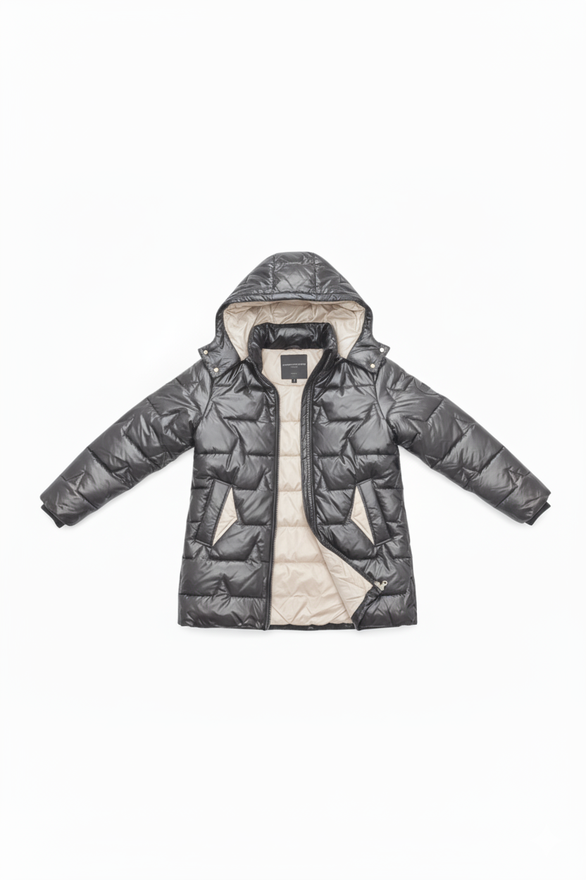 Vélin™ | Frosina Long Puffer Jacket with Hood