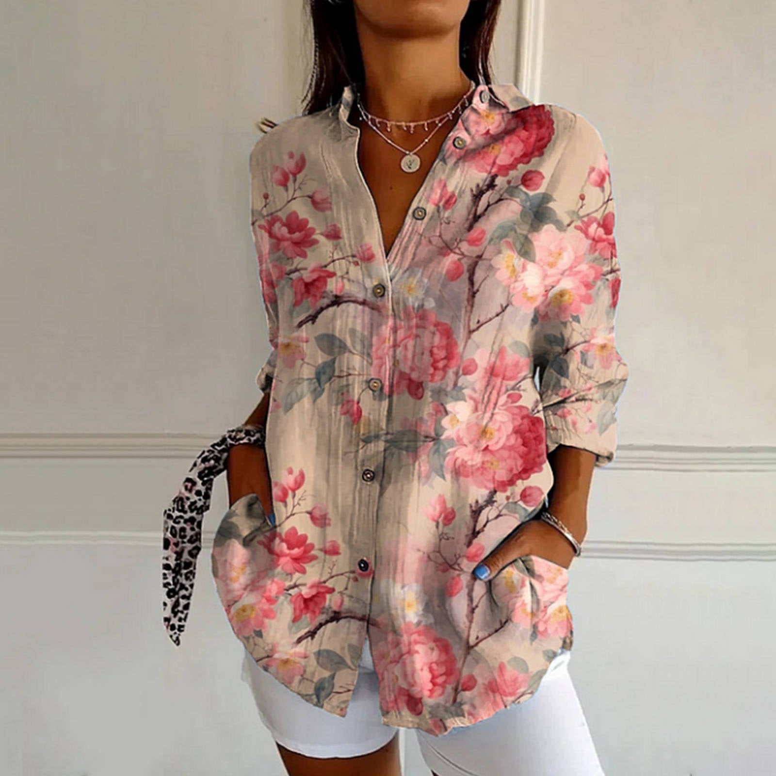 Sofia Amoretti Floral Art Shirt