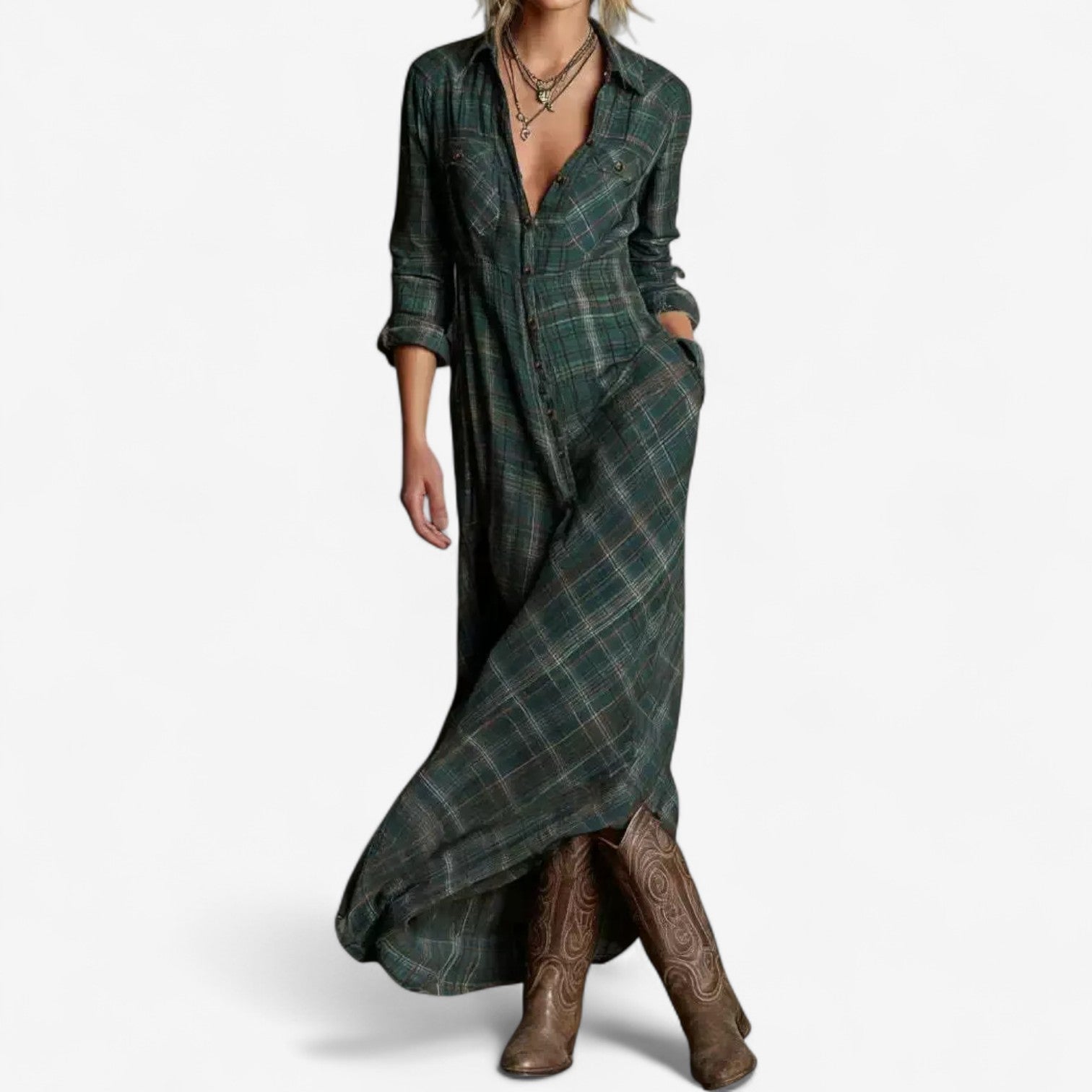 Vélin™ | Timeless Maxi Shirt Dress
