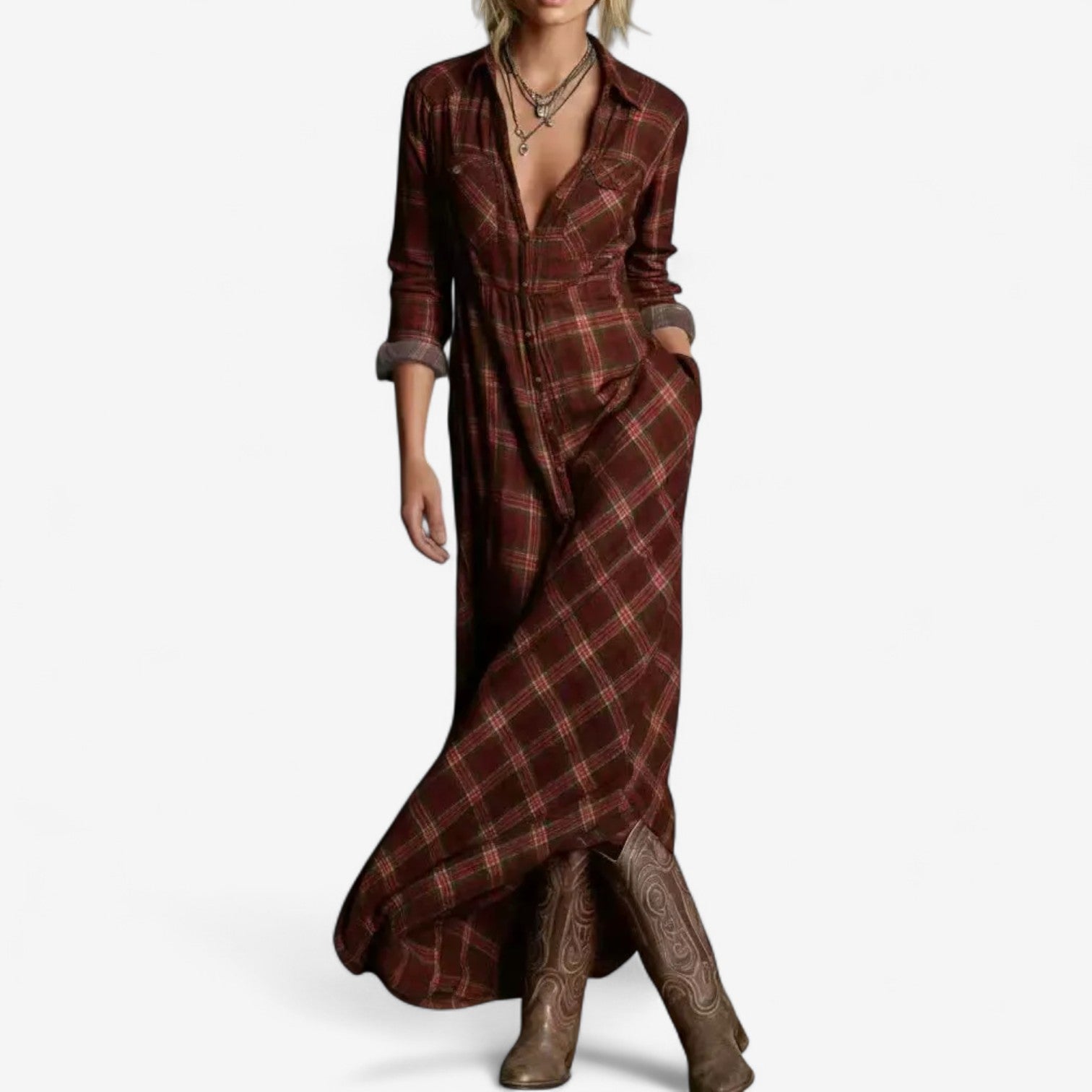 Vélin™ | Timeless Maxi Shirt Dress