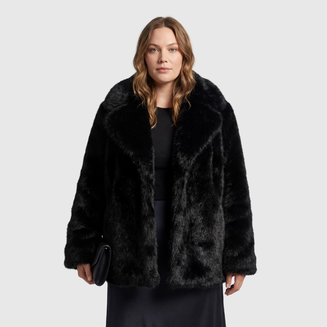 Annemiek | Dames Korte Jas Met Brede Kraag