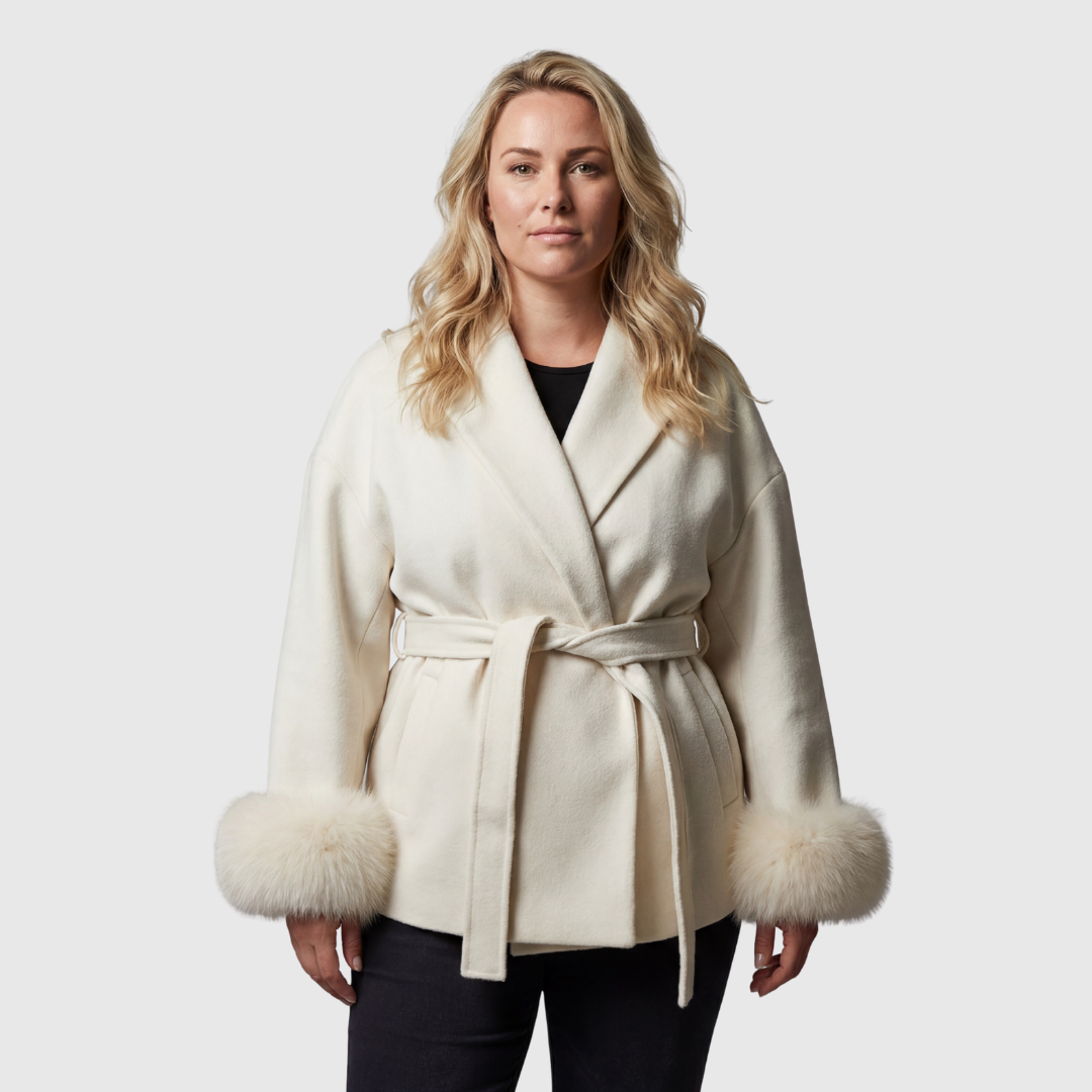 Fleur | Luxe Wikkeljas met Tailleriem | Flatterend & Chic