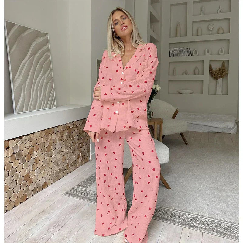 Maura | Heart Pyjama Set