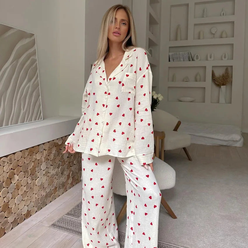 Maura | Heart Pyjama Set