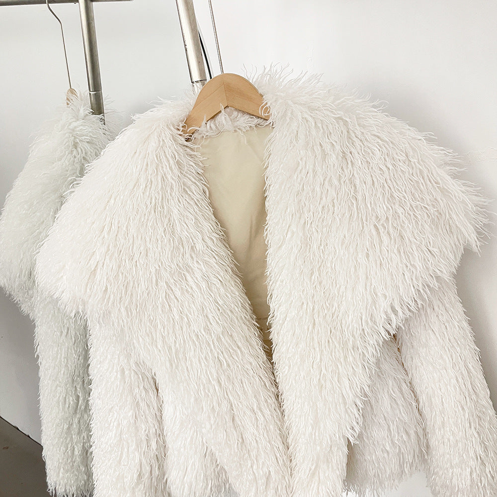 Sofia Amoretti Plush Curl Faux Fur Jacket