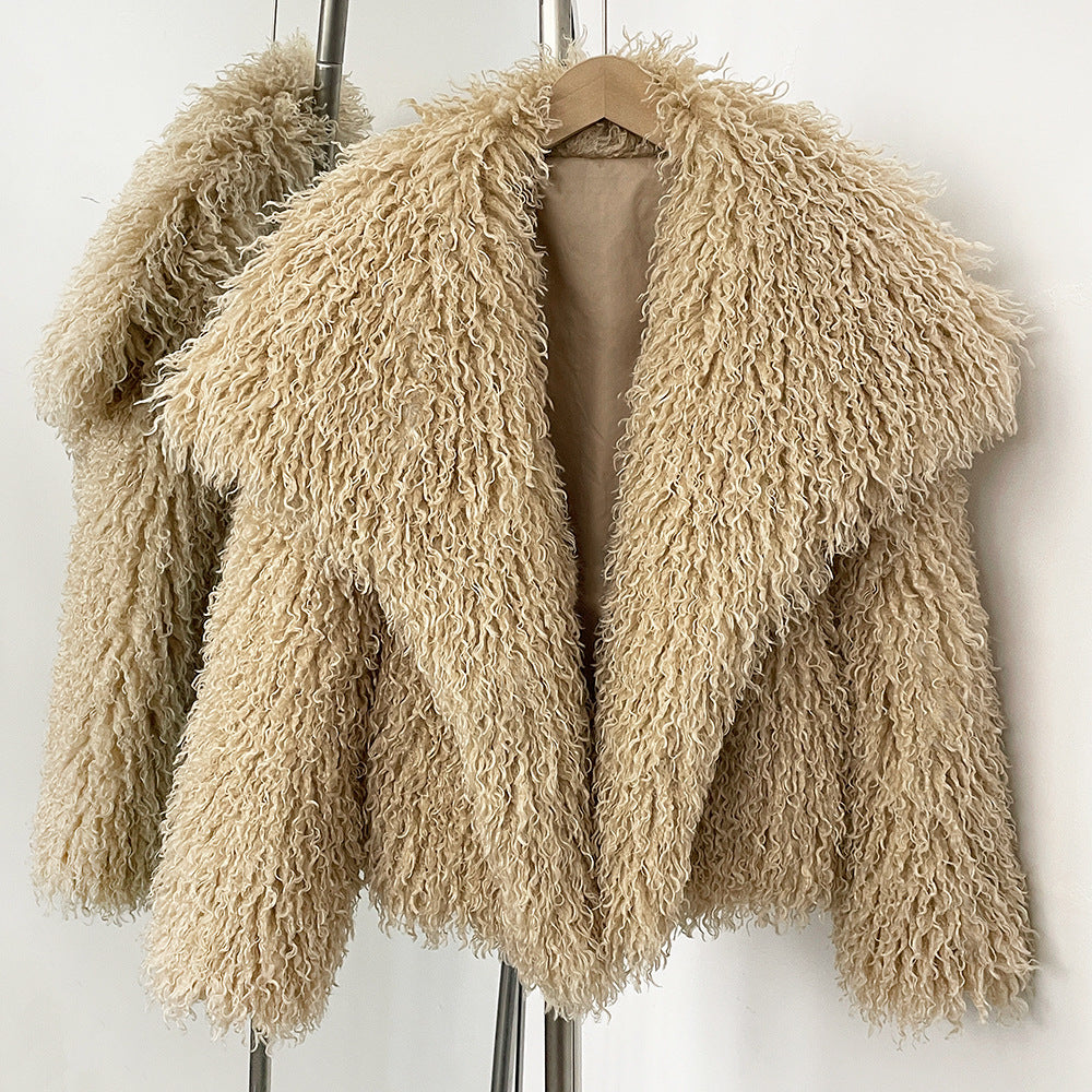 Sofia Amoretti Plush Curl Faux Fur Jacket