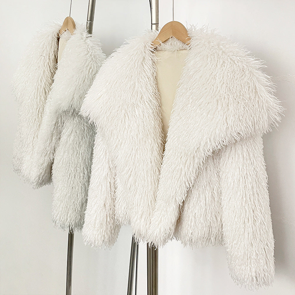 Sofia Amoretti Plush Curl Faux Fur Jacket