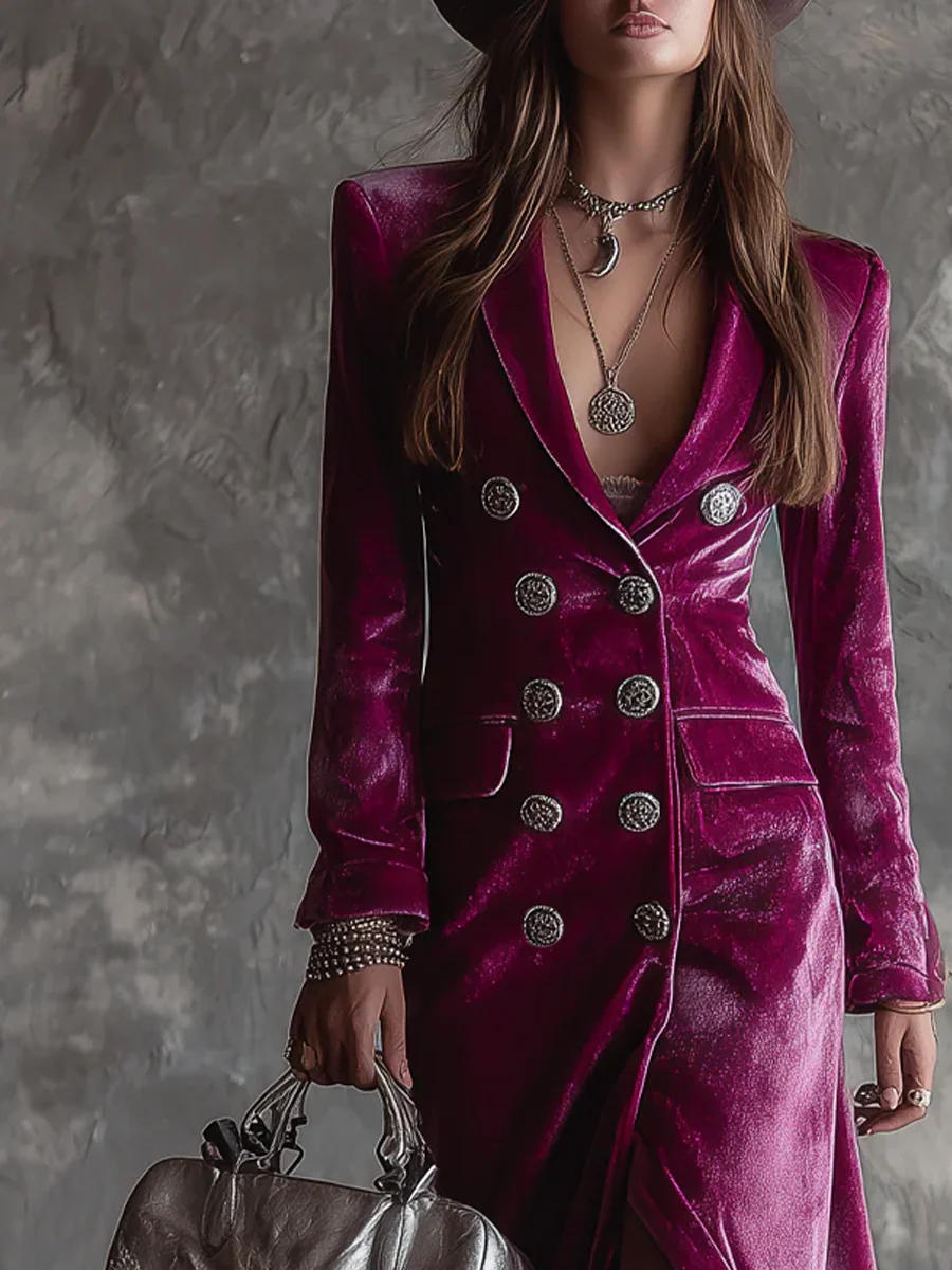 Vélin™ Victoria | Velvet Blazer Dress