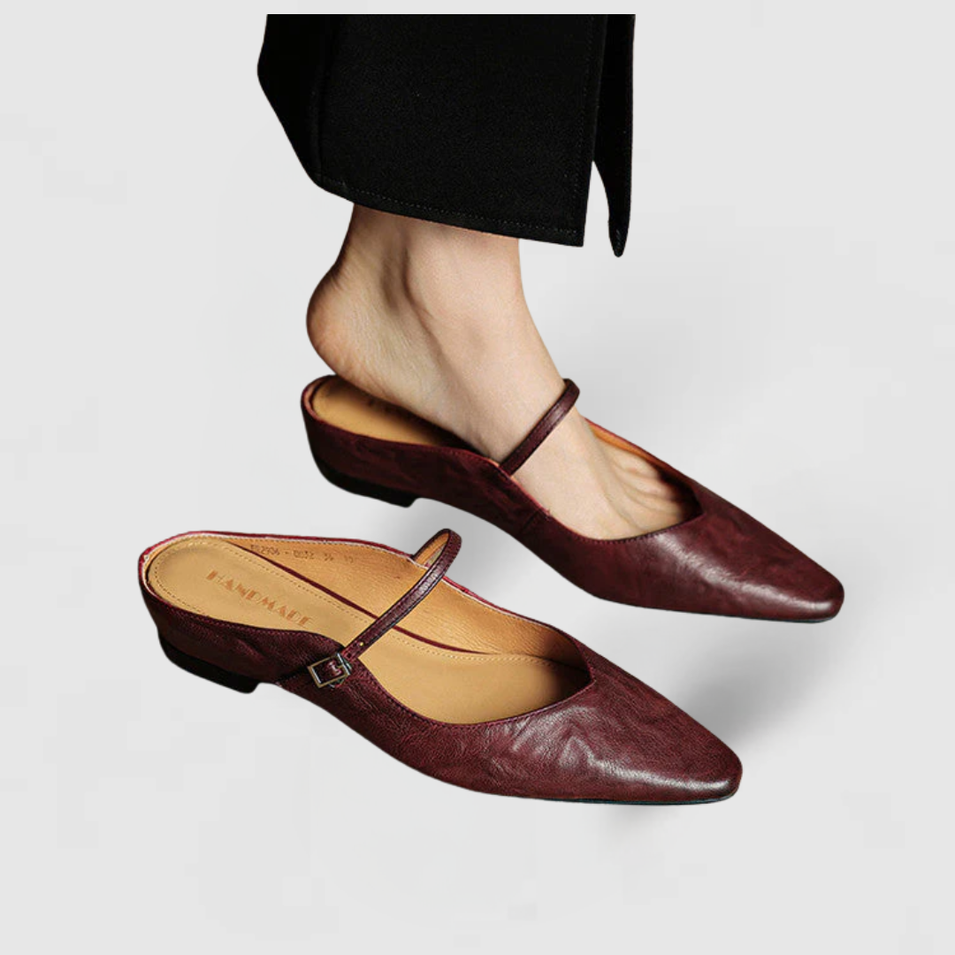 Eclipse Genuine Leather Mules