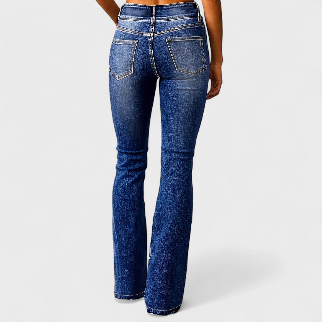 Vélin™ | Fashionable High-Waisted Wide-Leg Jeans
