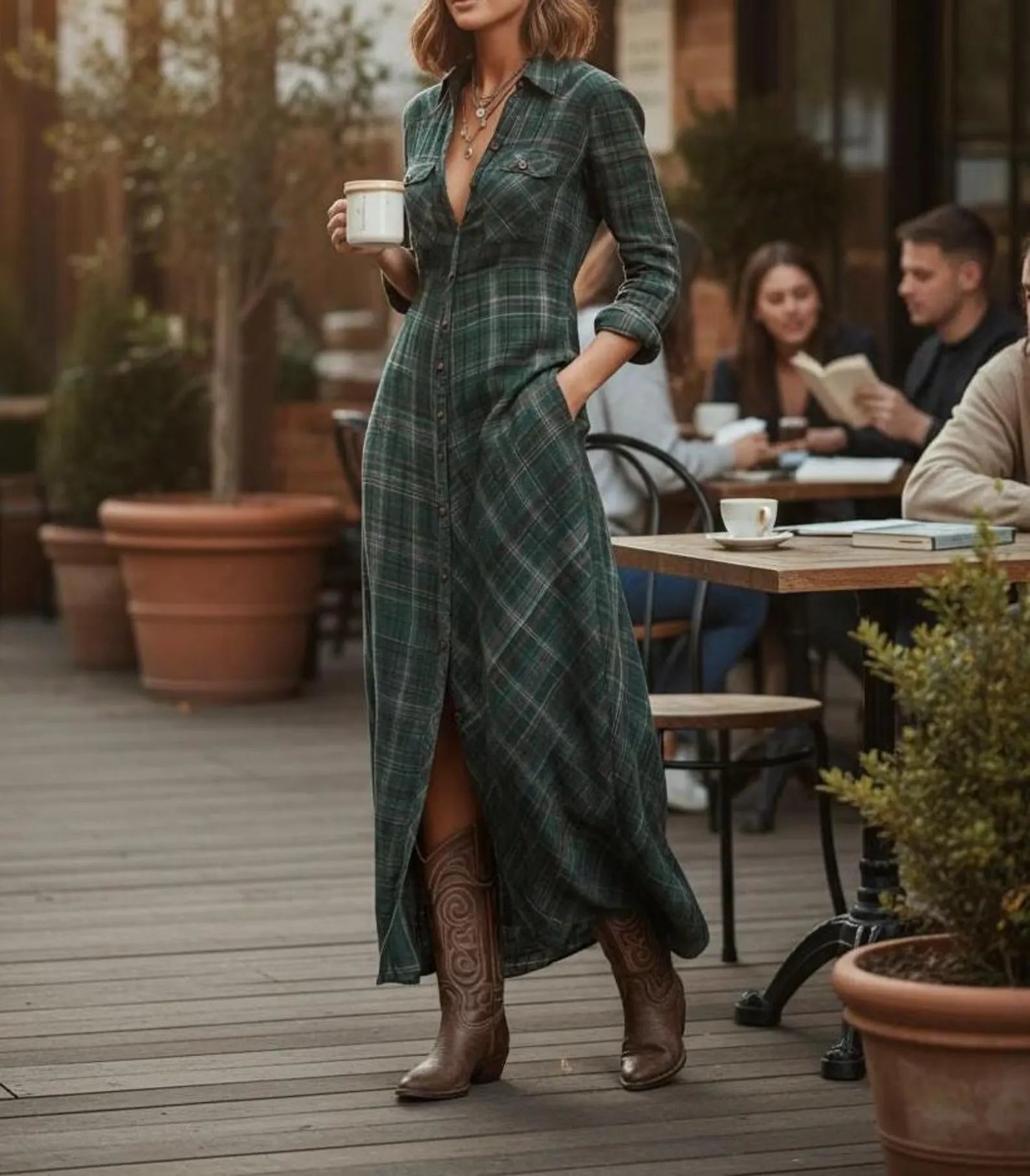Vélin™ | Timeless Maxi Shirt Dress