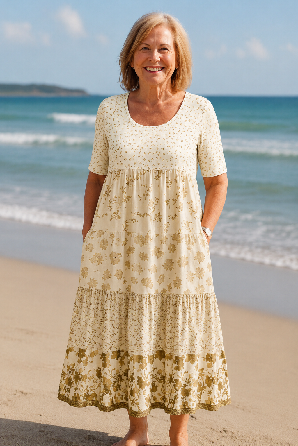 Ivryrose | Dress - Elegant Flow –Tummy-friendly design