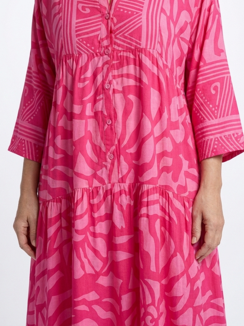 Marielle | Elegant Button-Front Midi Dress