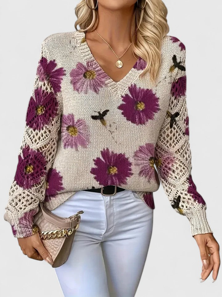 Annelies™ | Elegant Floral Pattern Sweater