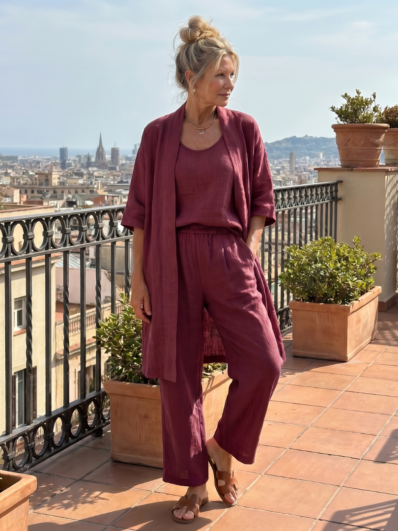 Yael | Elegant Three-Piece Relaxed Ensemble