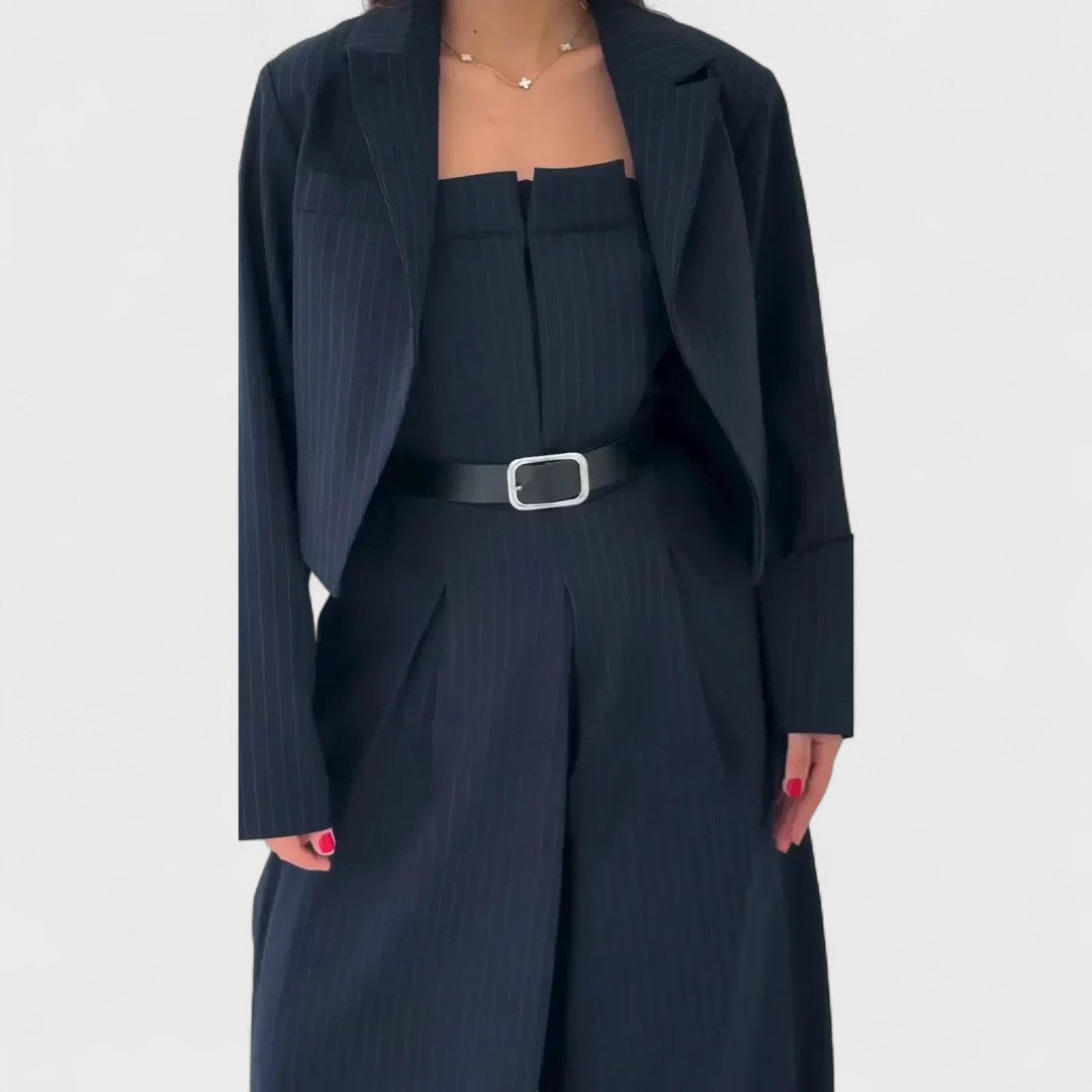 Vélin™ | Women’s Bustier + Jacket Set – Elegant & Trendy Style