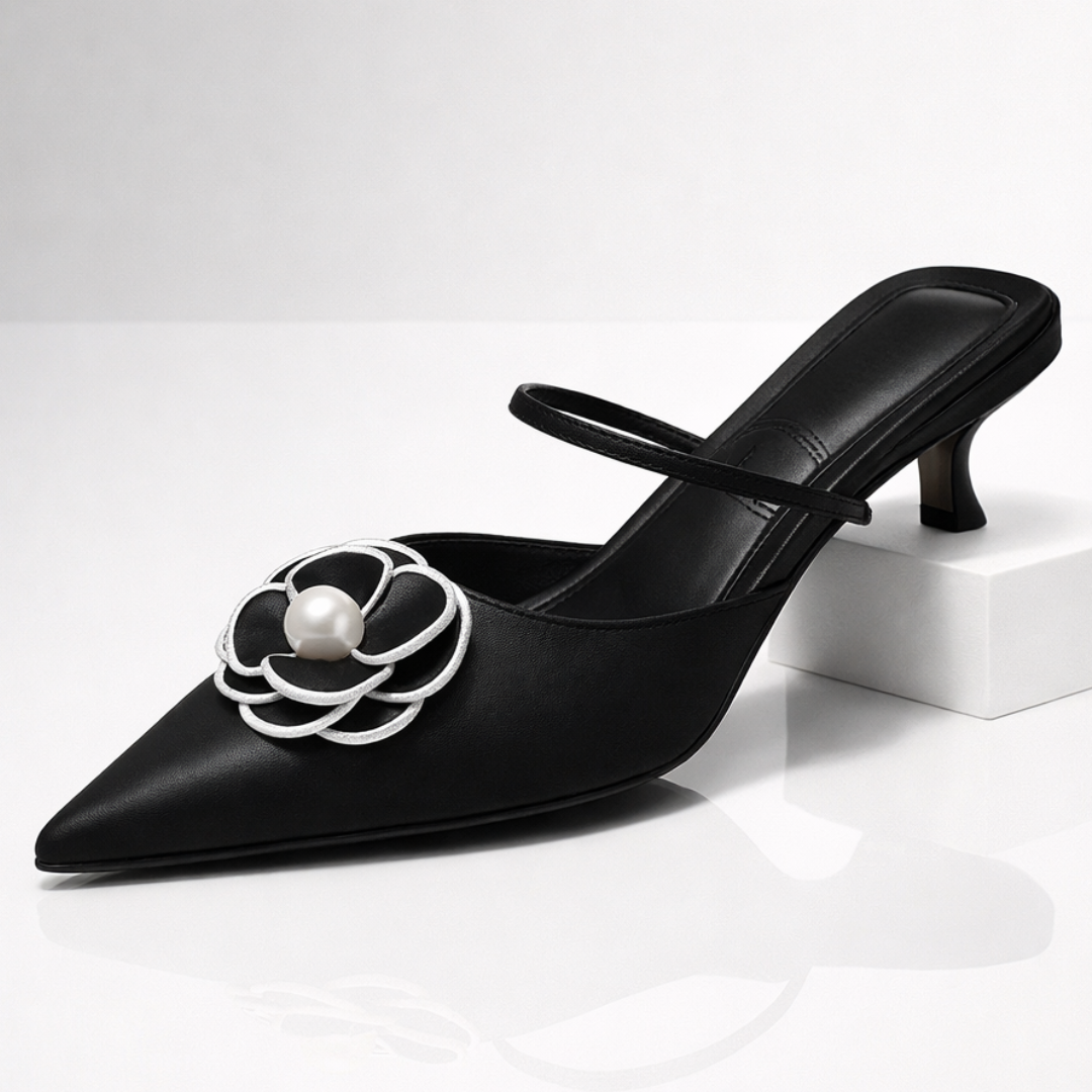 Vivienne Floral Kitten Heels