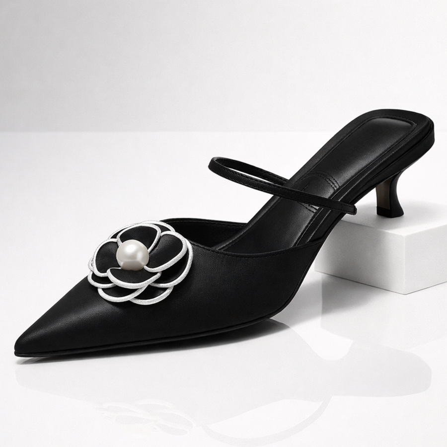 Vivienne Floral Kitten Heels