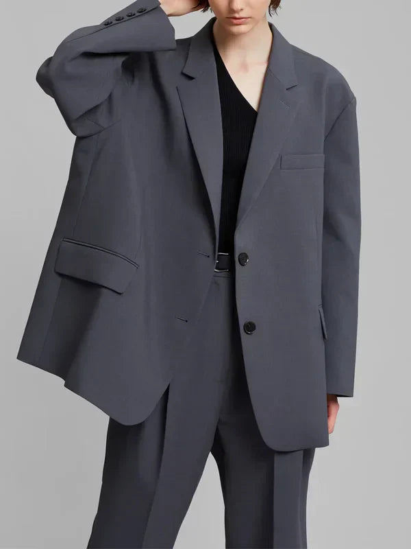 Vélin™ | Grey Oversized Blazer