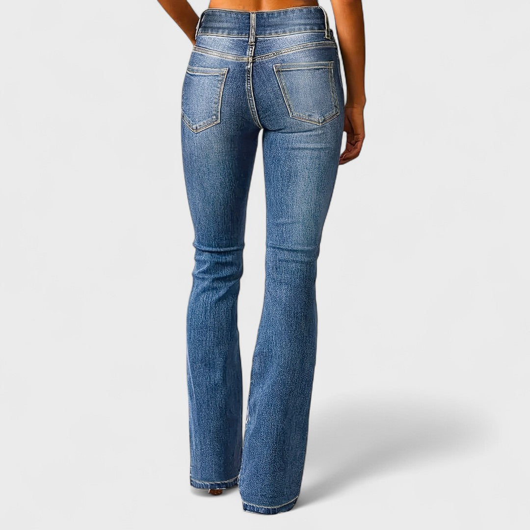 Vélin™ | Fashionable High-Waisted Wide-Leg Jeans