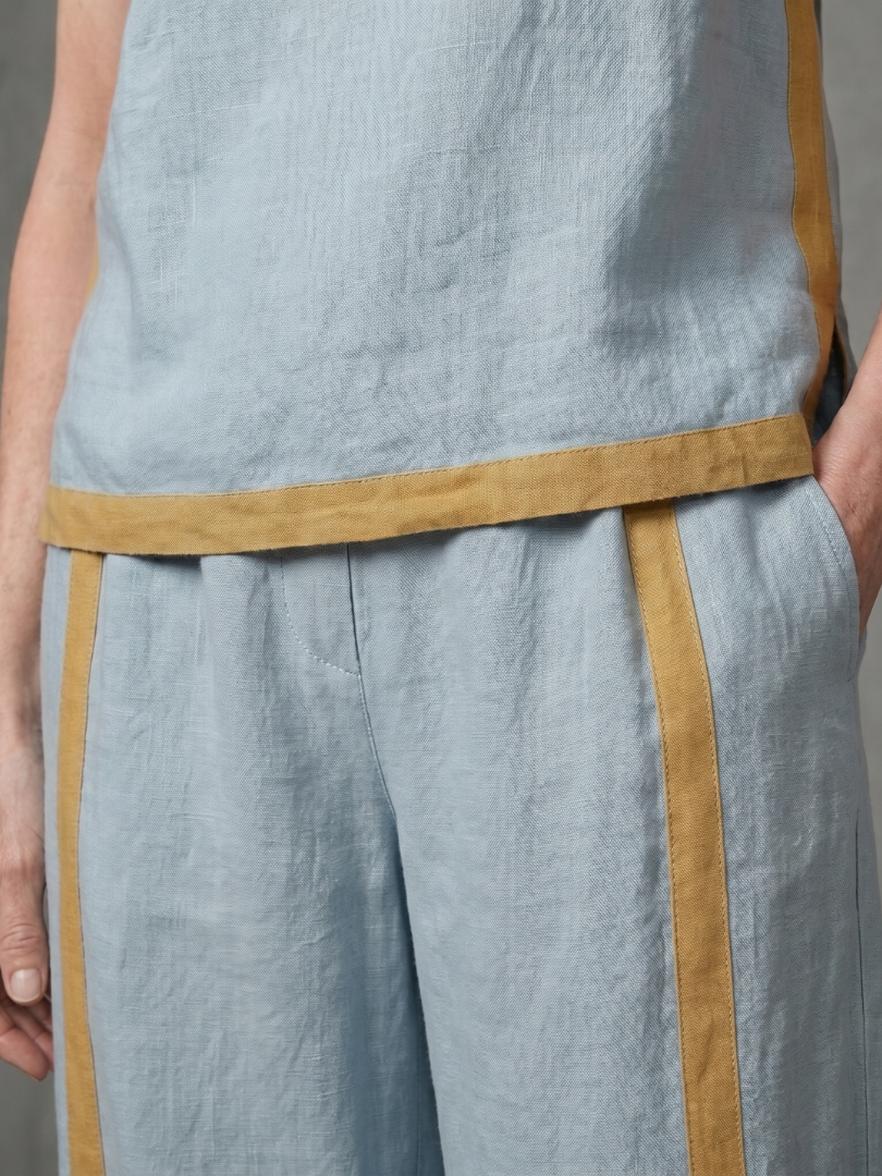 Inara | Elegant Sleeveless Top and Wide-Leg Pant Ensemble