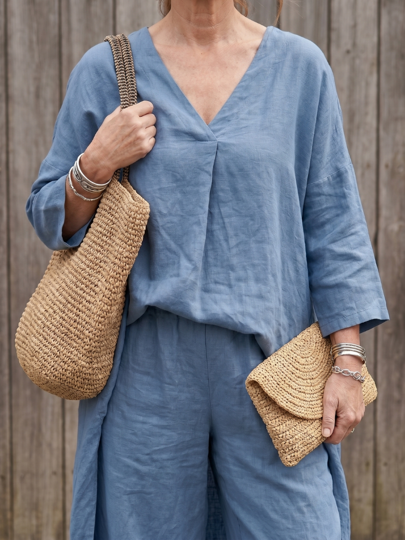 Onyx | Elegant Tunic and Wide Leg Pant Ensemble