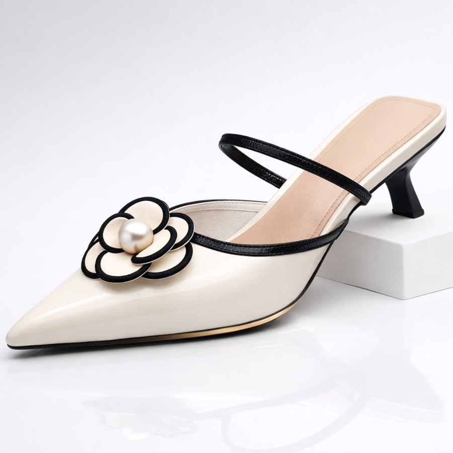 Vivienne Floral Kitten Heels