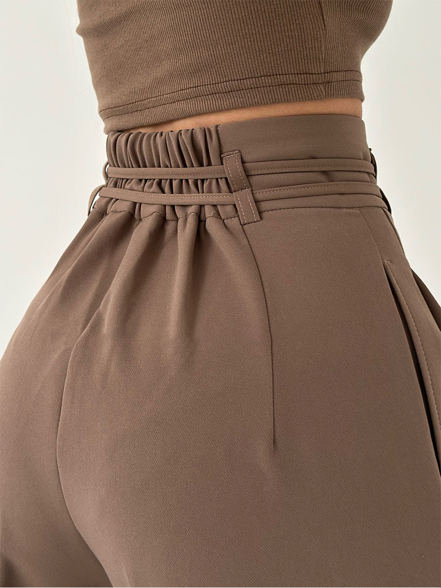 Josephine - High-Waisted Trousers with Wide Legs