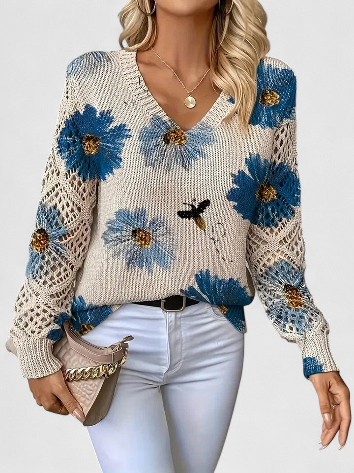 Annelies™ | Elegant Floral Pattern Sweater