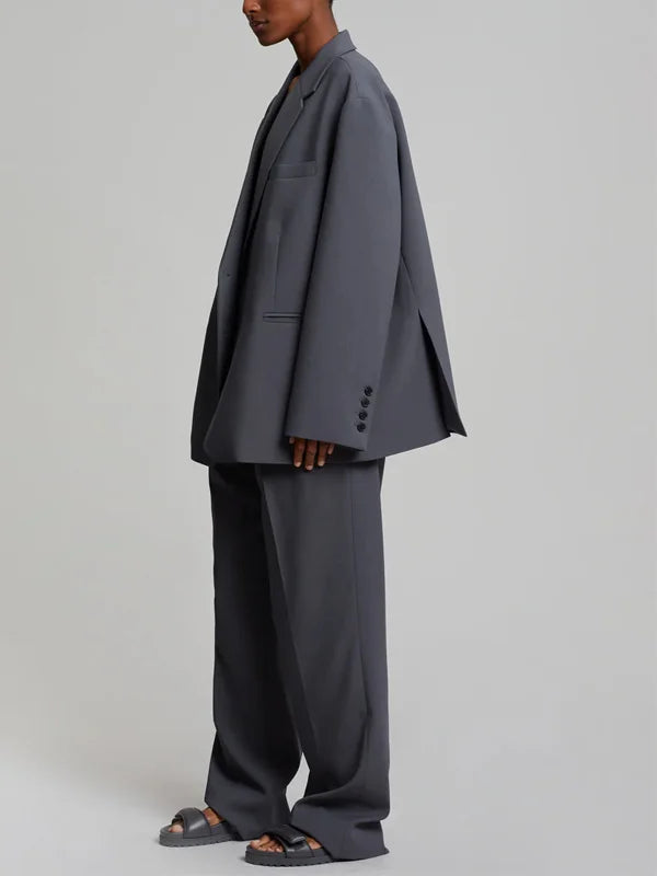 Vélin™ | Grey Oversized Blazer