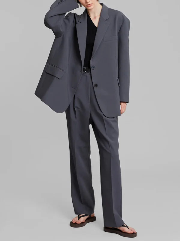 Vélin™ | Grey Oversized Blazer