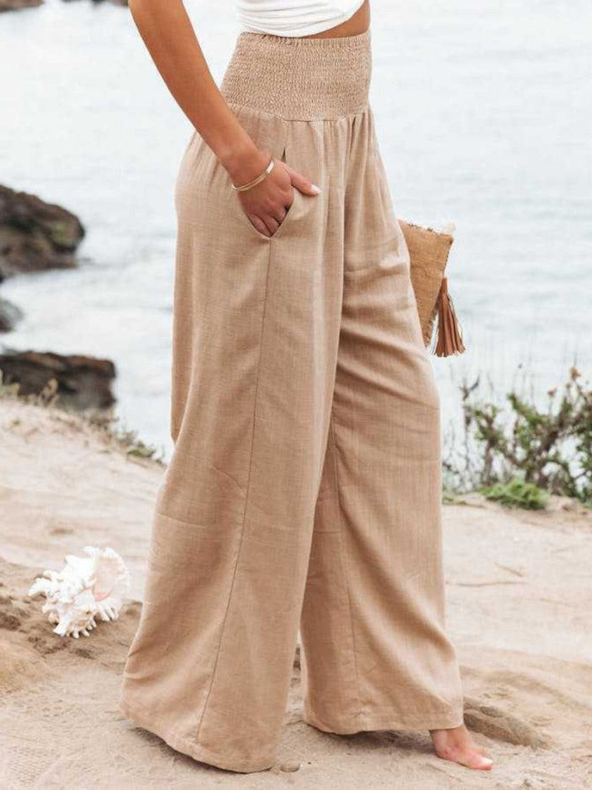 Thaloria – Wide-Leg Linen Trousers