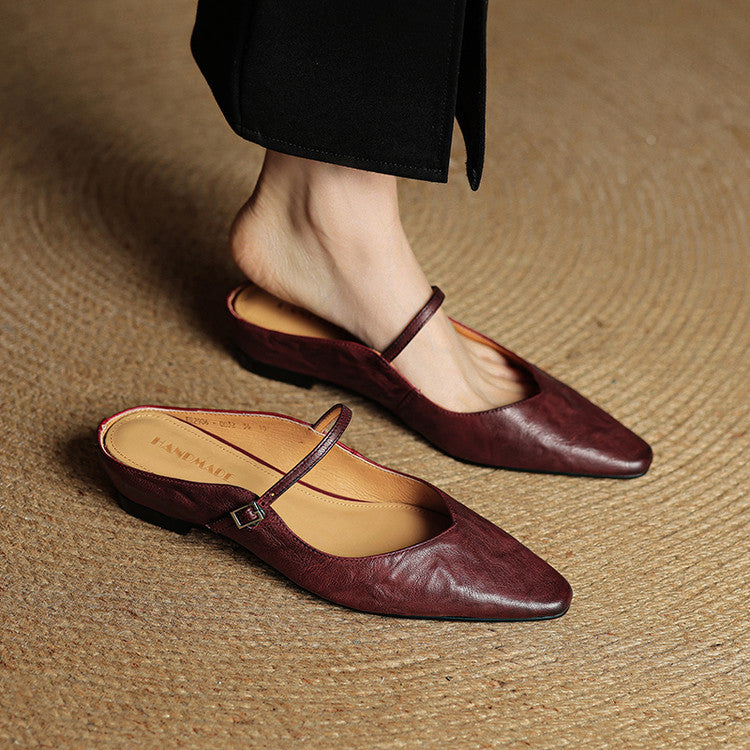 Eclipse Genuine Leather Mules