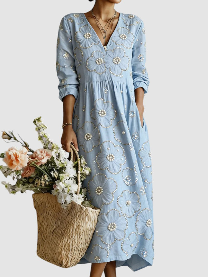 LENA™ | FLORAL MIDI DRESS