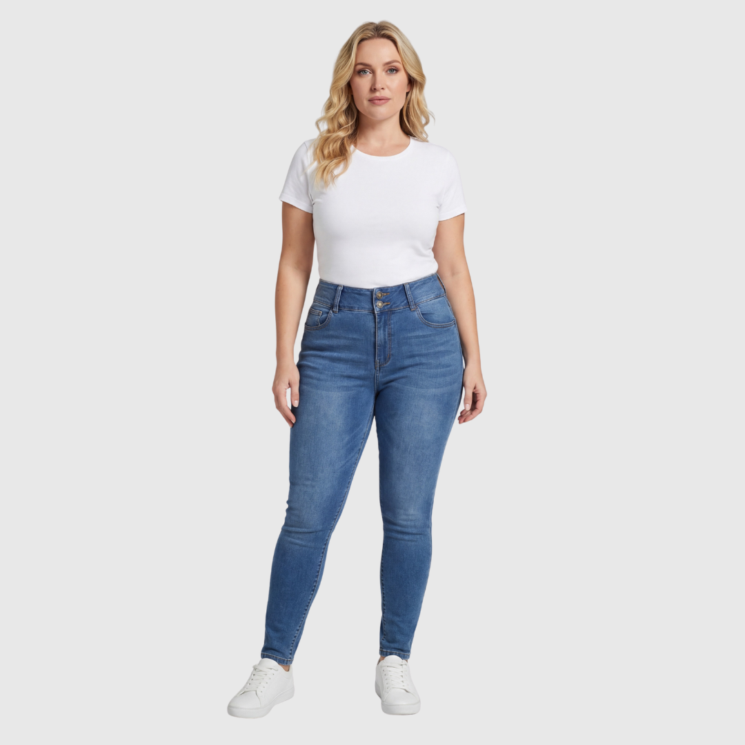 SlimWarm | High-Waist Winter Jeans met Fleece