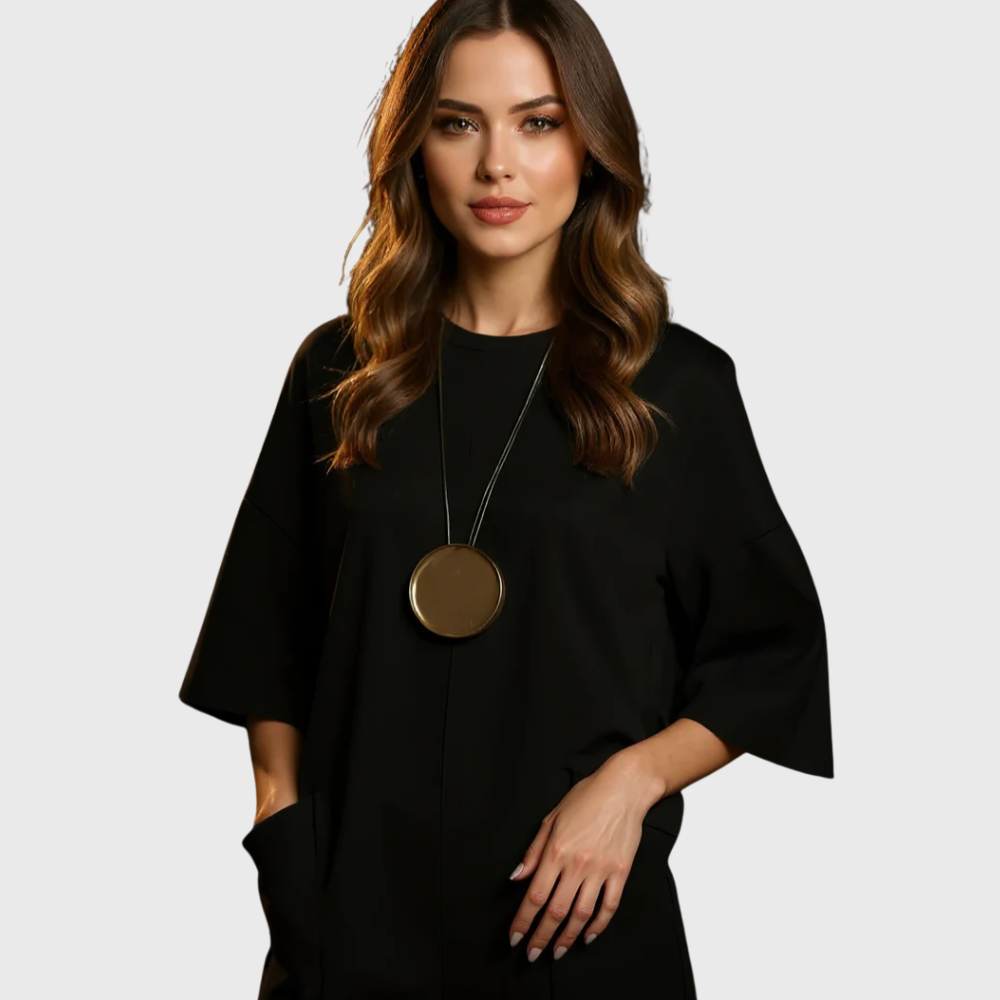 Vélin™ | Elegant Short-Sleeve Jumpsuit