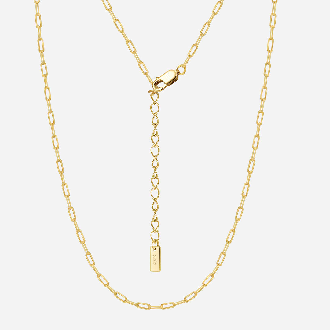 Tiaralynn | Small Paper Necklace 18K Gold