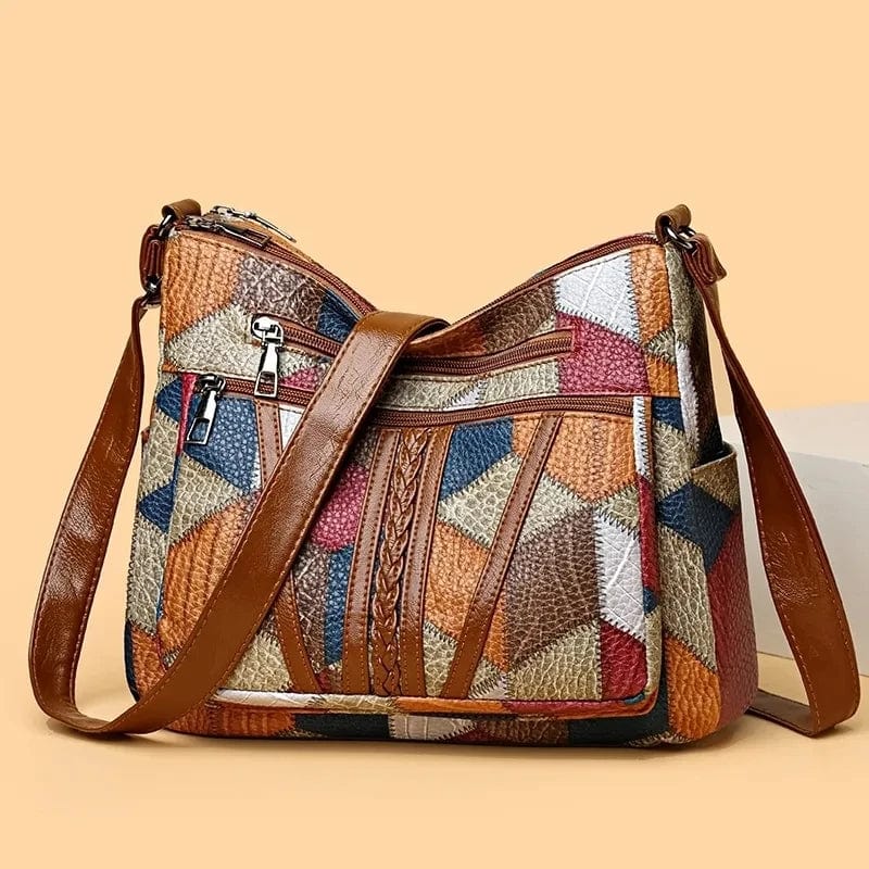 Véline™ | Mosaic Leather Handbag
