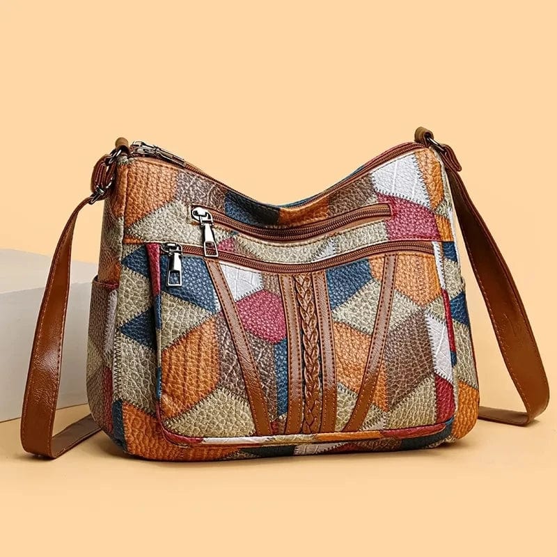 Véline™ | Mosaic Leather Handbag