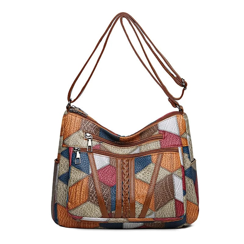 Véline™ | Mosaic Leather Handbag