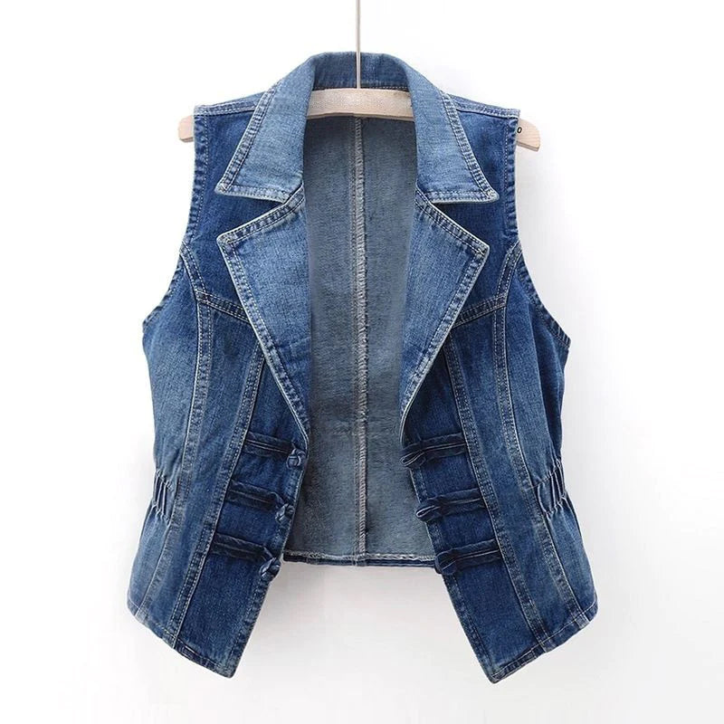Celestial Denim Vest by Valentina Rossi