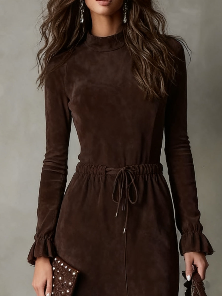 Vélin™ | Isla Suede Midi Dress