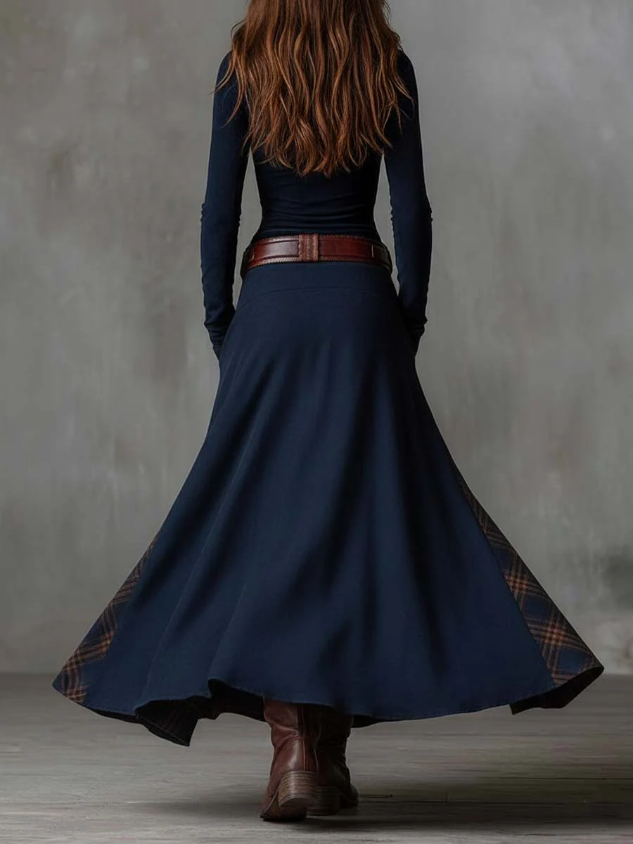 Vélin™ | Michelle Suede Maxi Dress