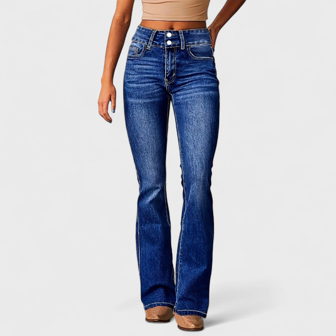 Vélin™ | Fashionable High-Waisted Wide-Leg Jeans